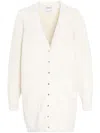 Barrie Ribbon-detail Cashmere Cardigan In White