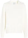 Barrie Ribbon-detail Cashmere Jumper In Weiss