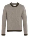 Barrie Round-neck Cashmere Sweater In Brown