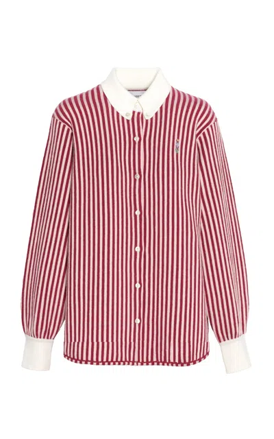 Barrie Striped Cashmere Shirt In Stripe