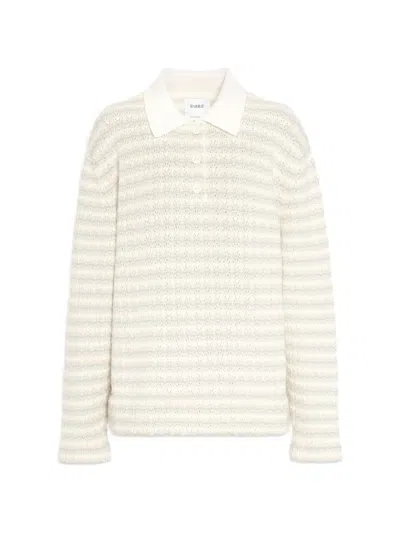 Barrie Striped Polo Top In Multi