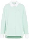 Barrie Striped Shirt In Green