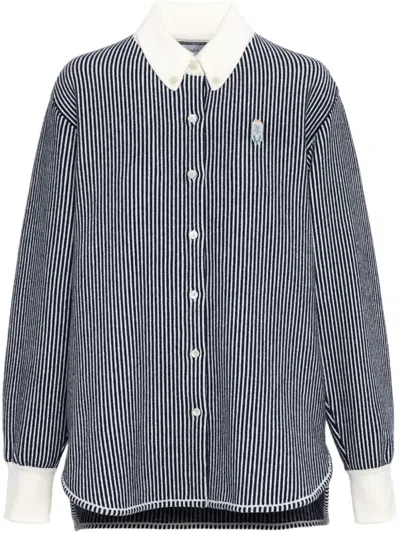 Barrie Gestreiftes Hemd In Gray