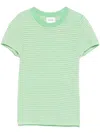 Barrie Striped Top In Green