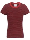 Barrie Striped Top In Red