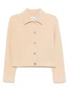 Barrie Suede-effect Jacket In Neutrals