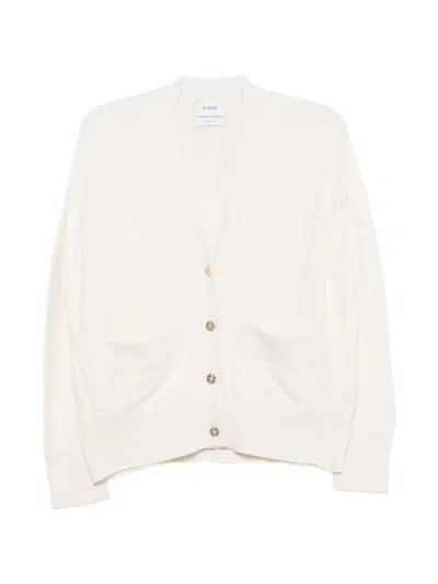 Barrie The Borders V-neck Cardigan In White
