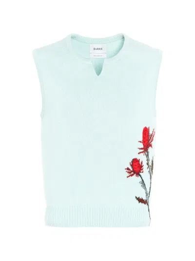 Barrie Thistle-motif Sleeveless Top In Multi