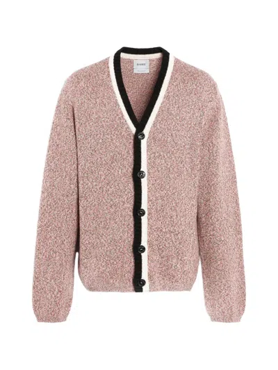 Barrie V-neck Buttoned Cashmere Cardigan In Pink