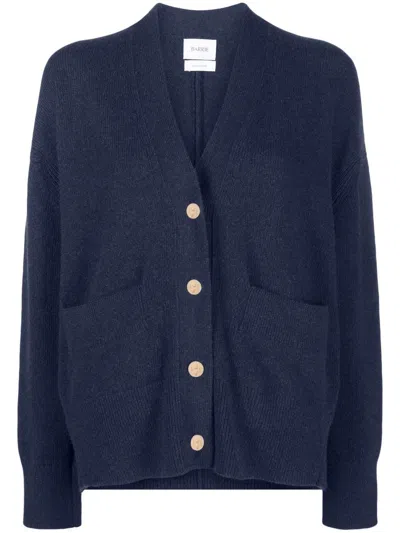 Barrie V-neck Cashmere Cardigan In Blue