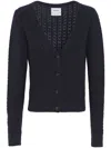 Barrie V-neck Cashmere Cardigan In Blue