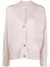 Barrie V-neck Cashmere Cardigan In Pink