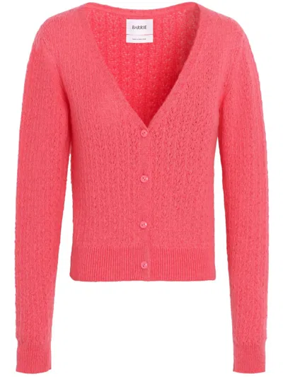 Barrie V-neck Cashmere Cardigan In Pink