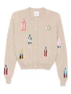 Barrie Window Landscape Cardigan In Neutral