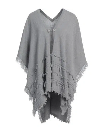 Barrie Woman Cape Grey Size Onesize Cashmere