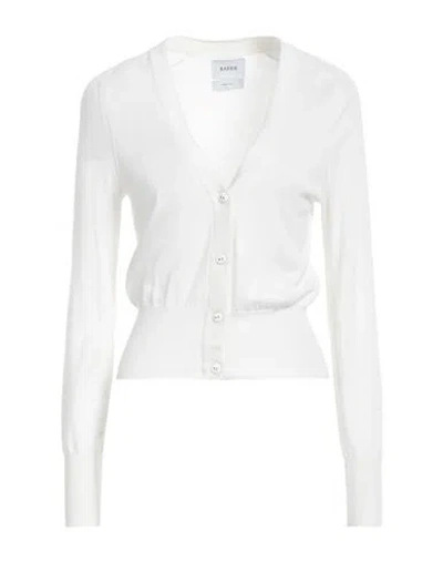 Barrie Woman Cardigan Ivory Size L Cashmere In White
