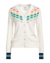 Barrie Woman Cardigan Ivory Size S Cashmere In White