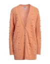 Barrie Woman Cardigan Mandarin Size L Cashmere In Mandarin