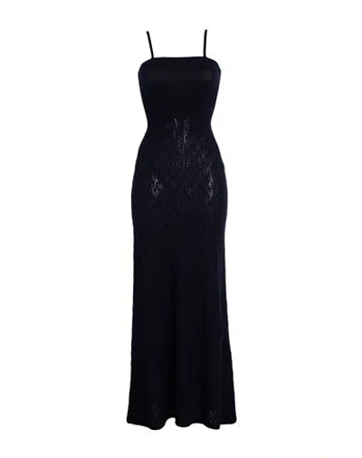 Barrie Woman Maxi Dress Midnight Blue Size M Cashmere