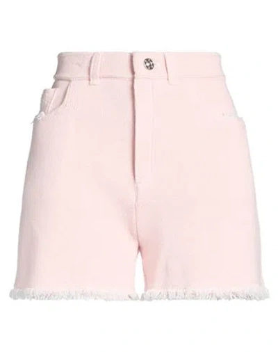 Barrie Woman Shorts & Bermuda Shorts Light Pink Size S Cashmere, Cotton
