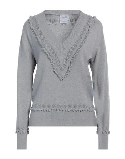 Barrie Woman Sweater Light Grey Size L Cashmere