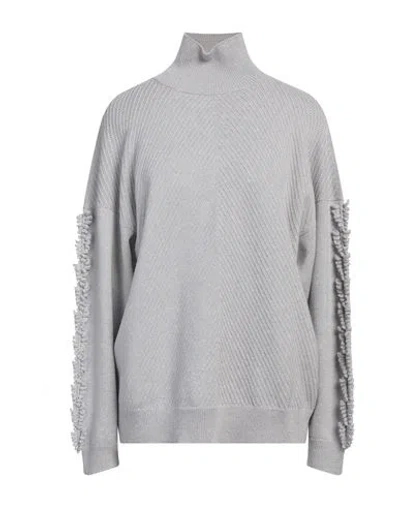 Barrie Woman Turtleneck Grey Size L Cashmere