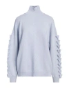 Barrie Woman Turtleneck Sky Blue Size L Cashmere