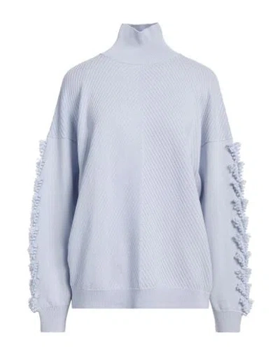 Barrie Woman Turtleneck Sky Blue Size L Cashmere