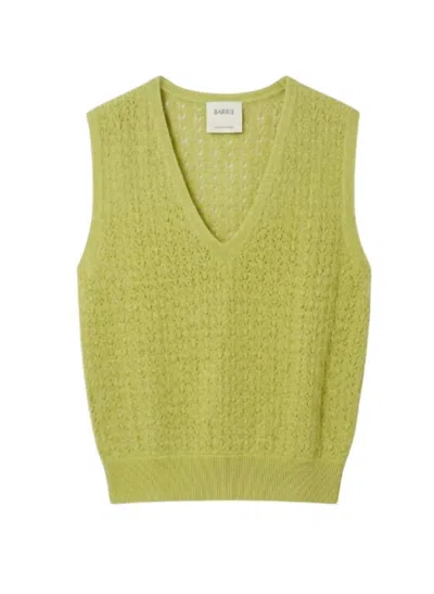 Barrie Women's Sleeveless Knit Top In Punch/easel In Green