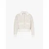 Barrie Gingham-pattern Cashmere Jacket In Arran White & Medium