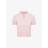 Barrie Womens Glamour Cutie Strass Short-sleeves Cashmere Top Xs In Pink