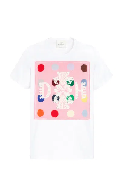 Barrie X Damien Hirst Patches Cotton-cashmere Shirt In Multi
