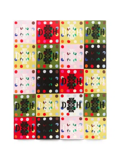 Barrie X Damien Hirst The Spots Logo-intarsia Blanket In Multi