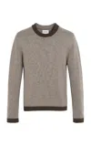 Barrie X Mackintosh Cashmere Contrast Crewneck In Brown