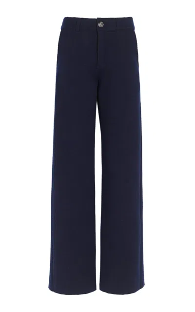 Barrie X Mackintosh Cotton-cashmere Blend Trousers In Blue