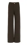 Barrie X Mackintosh Cotton-cashmere Blend Trousers In Brown