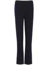 Barrie X Sofia Coppola Flared Cotton-cashmere Leggings In 蓝色