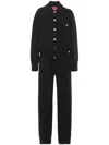 Barrie X Sofia Coppola Cashmere Jumpsuit In 黑色