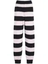 Barrie X Sofia Coppola Striped Bouclé Track Pants In 黑色