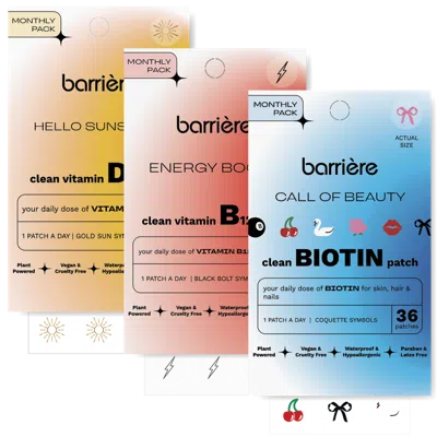 Barrière Daily Essentials Bundle: B12, D3, And Biotin