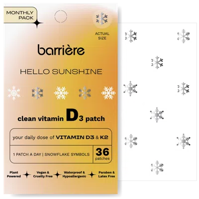 Barrière Hello Sunshine Vitamin D3 36 Pack - Snowflake In Transparent