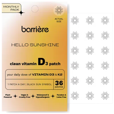 Barrière Hello Sunshine Vitamin D3 Patch 36 Pack - Sun