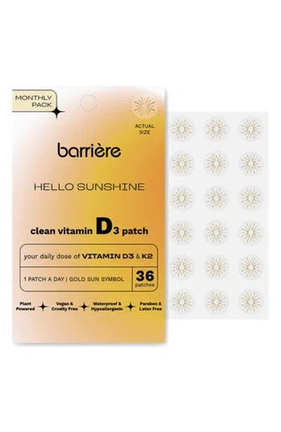 Barrière Barriere Hello Sunshine Vitamin D3 Patch In Gold