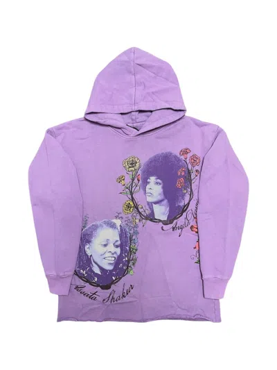Barriers Graphic-print Hoodie In Purple