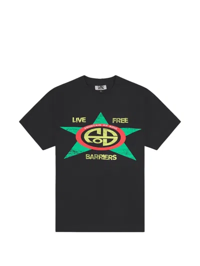 Barriers Graphic-print T-shirt In Black