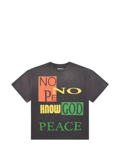 Barriers Graphic-print T-shirt In Gray