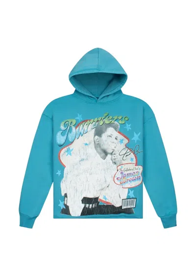 Barriers James Brown Ponder Graphic Hoodie In Blue