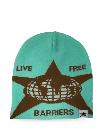 Barriers Live Free Beanie Hat In Green