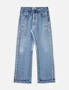 Barriers Worldwide Cowrie Shell Denim Pants