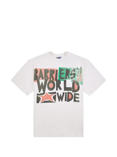 Barriers Worldwide Graphic-print T-shirt In White